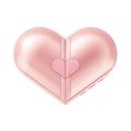 H5 Transformable Heart Shape Bluetooth Speaker 5W - Pink