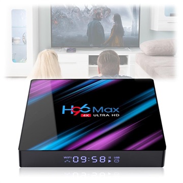 H96 Max RK3318 Smart TV Box with Android 9.0 - 4GB RAM, 64GB ROM