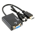 HDMI / VGA Adapter with 3.5mm AUX Cable