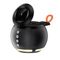 HT-571 5-in-1 Magnetic Wireless Charger with Bluetooth Speaker & Night Light - Black