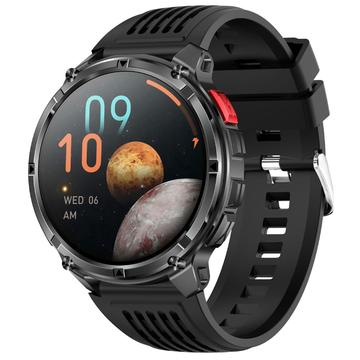 HT33 Health Monitoring Bluetooth Smartwatch with Danish Language - 1.7" IPS Display - Black