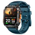 HT46 Waterproof Sports Smart Watch with 1200mAh Battery - Blue