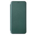 HTC Desire 22 Pro Wallet Case - Carbon Fiber - Green