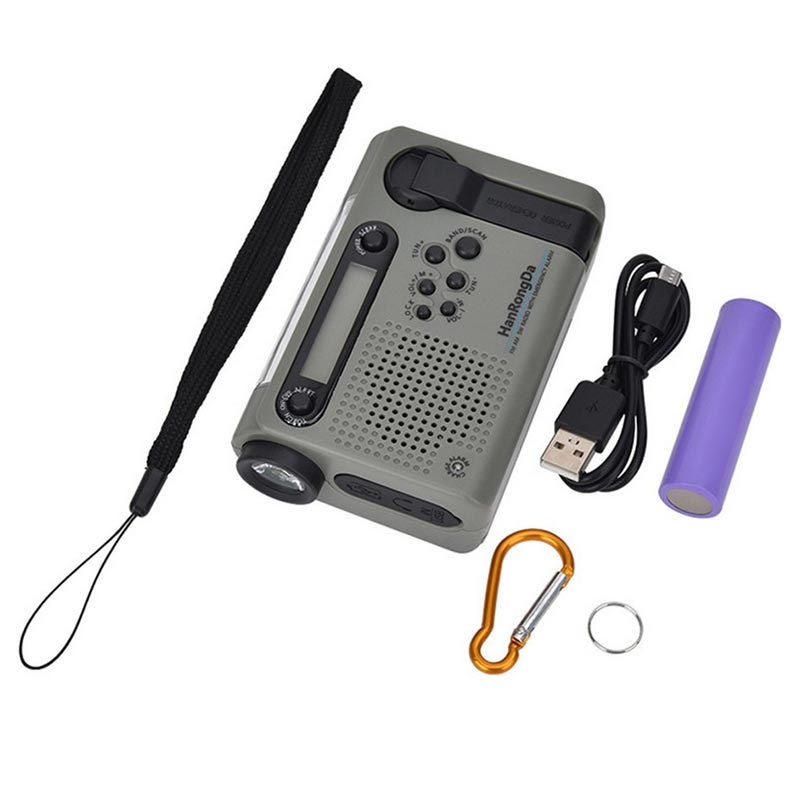 HanRongDa HRD900 Camping Radio with Flashlight and SOS Alarm