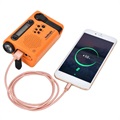 HanRongDa HRD-900 Camping Radio with Flashlight and SOS Alarm - Orange