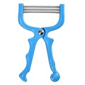 Handheld Facial Hair Removal Stainless Steel Roller - Blue
