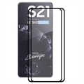 Samsung Galaxy S21 5G Hat Prince Full Size Tempered Glass Screen Protector - 9H - 2 Pcs. - Black Edge