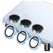 Samsung Galaxy S26 Hat Prince Glitter Camera Lens Protector - Blue