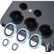 Samsung Galaxy S26 Ultra Hat Prince Glitter Camera Lens Protector - Blue