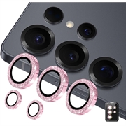 Samsung Galaxy S26 Ultra Hat Prince Glitter Camera Lens Protector - Pink