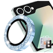Samsung Galaxy Z Flip8 Hat Prince Glitter Camera Lens Protector - Blue