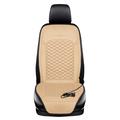 Heated Winter Plush Car Seat Cushion - Beige