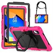 Lenovo Tab M11/Idea Tab Heavy Duty 360 Case with Hand Strap - Hot Pink