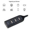 High-Speed 4-Port USB Hub 2.0 - 480Mbps