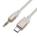 Hoco UPA32B USB-C to 3.5mm Audio Cable - 1m - Gold
