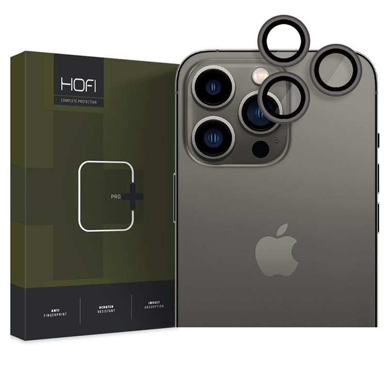 iPhone 15 Pro/15 Pro Max Hofi Camring Pro+ Camera Lens Protector - Black  Edge