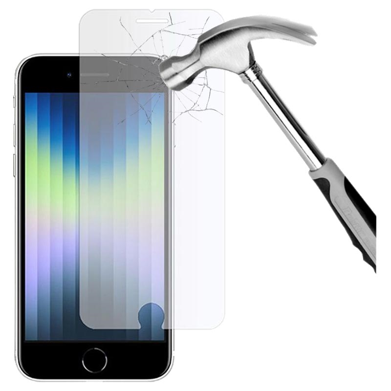 REY Protector de Pantalla para iPhone 7 / 8 / SE 2020 / SE 2022 5G, Cristal  Vidrio Templado Premium : : Electrónica