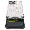 Honeycomb Armored iPhone 14 Hybrid Case - Transparent