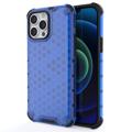 Honeycomb Armored iPhone 14 Pro Hybrid Case - Blue