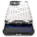 Honeycomb Armored iPhone 14 Pro Hybrid Case - Transparent