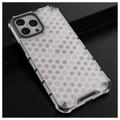 Honeycomb Armored iPhone 14 Pro Hybrid Case - Transparent