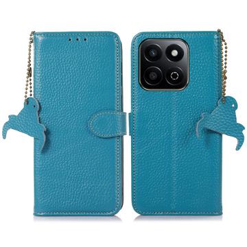 Honor 200 Smart/X7c Wallet Leather Case with RFID - Blue
