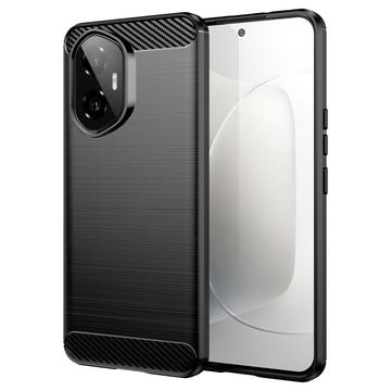 Honor 300 Brushed TPU Case - Carbon Fiber - Black
