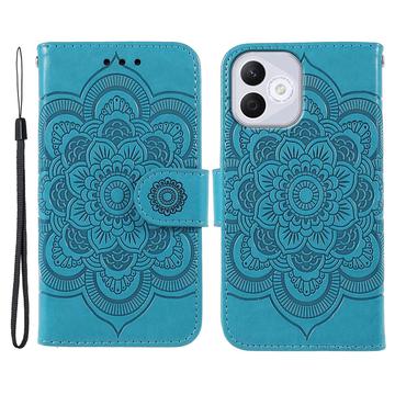 Honor 400 Lite Mandala Series Wallet Case - Blue