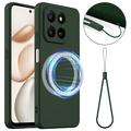 Honor 400 Smart 5G/4G/X7d 4G/5G Liquid Silicone Case - MagSafe Compatible - Dark Green
