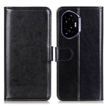 Honor 400 Wallet Case with Stand - Black