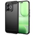 Honor 600 Lite Brushed TPU Case - Carbon Fiber - Black