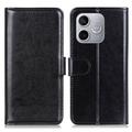 Honor 600 Lite Wallet Case with Stand - Black