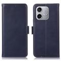 Honor 600 Lite Wallet Leather Case with RFID - Blue