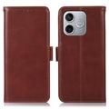 Honor 600 Lite Wallet Leather Case with RFID - Brown
