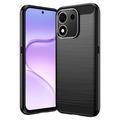 Honor 600 Smart Brushed TPU Case - Carbon Fiber