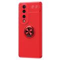 Honor 70 Pro Magnet Ring Grip / Kickstand Case - Red