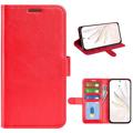 Honor 70 Pro Wallet Case with Magnetic Closure - Red