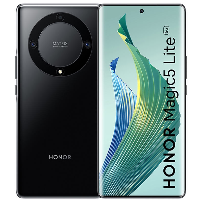Picasee Honor Magic5 Lite 5G Hülle - Schwarzes Silikon - Electric