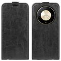 Honor Magic6 Lite/X9b Vertical Flip Case with Card Slot - Black