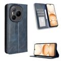 Honor Power Retro Wallet Case with Magnetic Closure - Blue