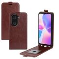 Honor X40i Vertical Flip Case with Card Slot - Brown