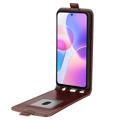 Honor X40i Vertical Flip Case with Card Slot - Brown