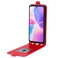 Honor X40i Vertical Flip Case with Card Slot - Red