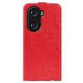 Honor X40i Vertical Flip Case with Card Slot - Red