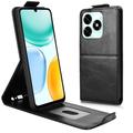 Honor X5c Plus Vertical Flip Case with Stand - Black