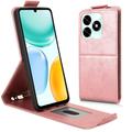 Honor X5c Plus Vertical Flip Case with Stand - Rose Gold