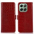 Honor X6b Crocodile Series Wallet Leather Case with RFID