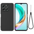 Honor X6c Liquid Silicone Case with Hand Strap