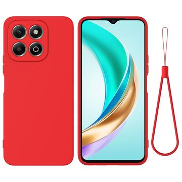 Honor X6c Liquid Silicone Case with Hand Strap