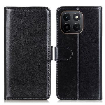 Honor X6c Wallet Case with Stand - Black
